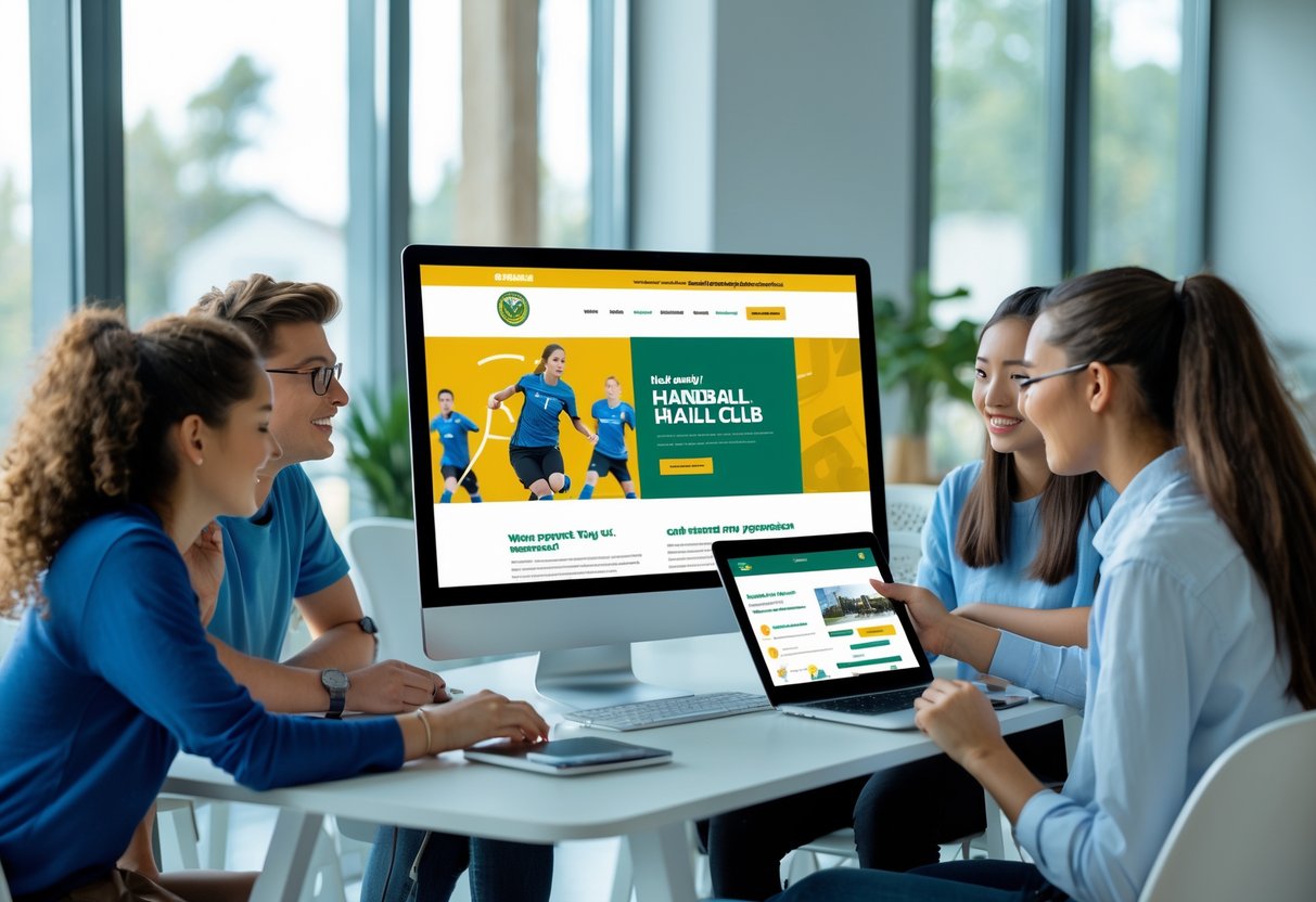 Guide til hjemmeside til en håndboldklub der skaber flere medlemmer